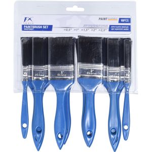 Platte verfkwasten set B 12 - 63 mm 10-delig   -