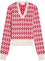 AMI Paris pull Ami de Coeur à losanges - Rouge