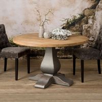 Tower Living Ronde Eettafel Prato Teak, 130cm - Hout - thumbnail