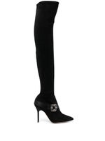 Manolo Blahnik bottes Stivali 110 mm - Noir - thumbnail