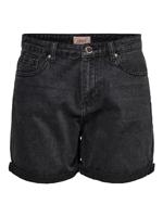 ONLY Jeansshort voor dames, regular fit, zwart denim, S