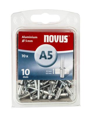 Novus Blindklinknagel A5 10x5mm aluminium VE=70 - 045-0048 Novus Blindklinknagel A5 10x5mm aluminium VE=70 - 045-0048