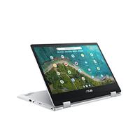 ASUS Chromebook Flip CM1400FXA-EC0021 Notebook Full HD, touchscreen en convertible (AMD 3015Ce, 4 GB RAM, 64 GB eMMC, Radeon Graphics, Chrome OS) Zilver - Spaans QWERTY-toetsenbord