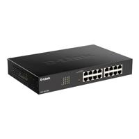D-Link DGS-1100 Series 16-Port Gigabit Smart Managed Switch met VLAN support, layer 2 features, QoS, 802.3az EEE, Fanless