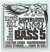 Ernie Ball P02850 Bass 5 Slinky Super Long Scale Electric Bass Strings - 45-130 Gauge