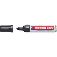 Edding 550 4-550001 Permanent marker Zwart Watervast: Ja