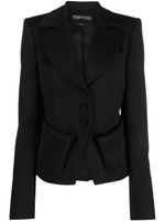 TOM FORD blazer à simple boutonnage - Noir