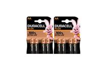 8 x Duracell AA-Plus alkaline (2 blisterverpakkingen met elk 4 batterijen), 8 AA-batterijen
