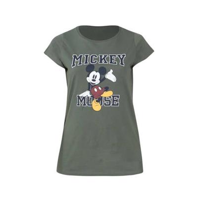 Paprika Mickey Mouse T-shirt van biologisch katoen donkergroen/rood/geel