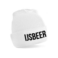 IJsbeer muts unisex one size - wit One size  - - thumbnail