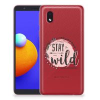 Samsung Galaxy A01 Core Telefoonhoesje met Naam Boho Stay Wild