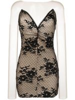 Wolford robe-bustier à empiècements en dentelle - Noir - thumbnail