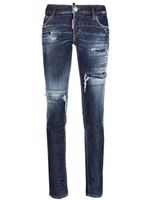 DSQUARED2 jean skinny à effet usé - Bleu