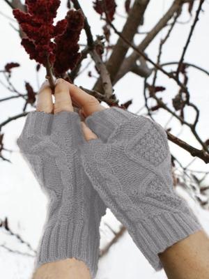 Vintage Statement Plain Diamond Fingerless Casual Gloves