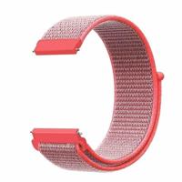 By Qubix - Compatible met Garmin Forerunner 55/245 / 645 - Sport Loop nylon bandje - Roze - Compatible Garmin bandje - Bandbreedte: 20mm