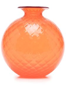 Venini vase en verre à losanges - Orange