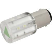 CML 18560351 LED-signaallamp Groen BA15d 24 V/DC, 24 V/AC 1050 mcd