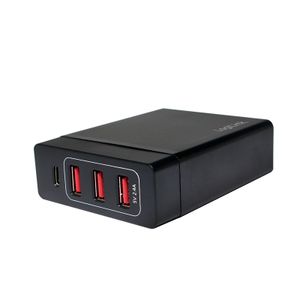 LogiLink PA0122 USB-oplader Thuis Uitgangsstroom (max.) 10200 mA 4 x USB, USB-C bus Automatische detectie