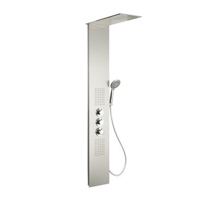 Mueller Tario RVS douchekolom met thermostaat Mueller Tario RVS douchekolom met thermostaat