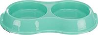 Trixie voerbak/waterbak dubbel kunststof assorti 11 cm 200 ml 4 st