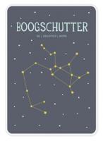 Milestone poster sterrenbeeld Boogschutter A4 papier blauw (NL)