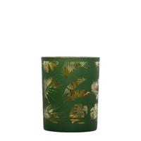 Waxinelichthouder Veren Groen (8 x 7 cm)
