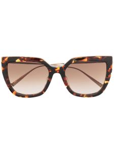 Chopard Eyewear lunettes de soleil à monture papillon - Marron