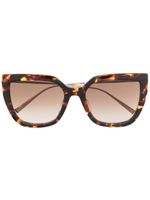 Chopard Eyewear lunettes de soleil à monture papillon - Marron - thumbnail