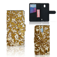 Wallet Case Nokia 1 Plus Barok Goud