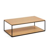Kave Home Salontafel 'Yoana' Eiken en metaal, 110 x 60cm