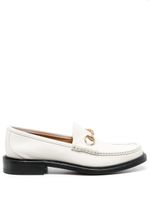 Gucci mocassins Horsebit à bout en amande - Blanc