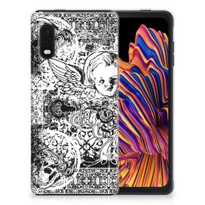 Silicone Back Case Samsung Xcover Pro Skulls Angel