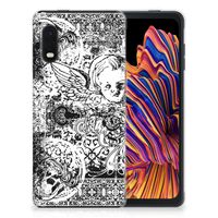 Silicone Back Case Samsung Xcover Pro Skulls Angel