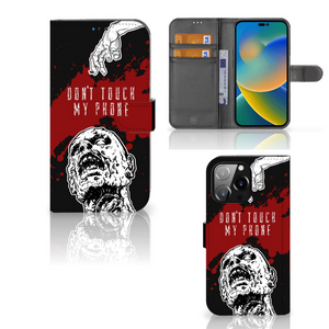 iPhone 14 Pro Max Portemonnee Hoesje Zombie Blood