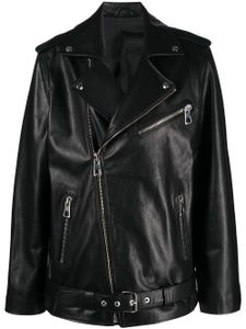 Manokhi leather biker jacket - Noir