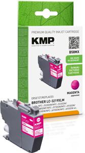 KMP Inktcartridge vervangt Brother LC-3219XLM Compatibel Magenta B58MX 1538,4006