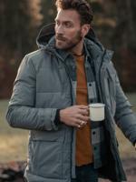 Petrol Industries Heren Padded jas Steel Grijs - XS