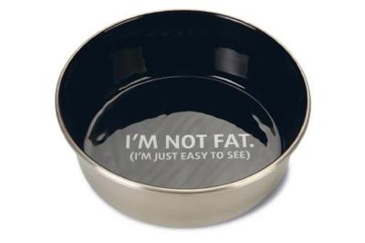 Beeztees voer- en drinkbak not fat - hond - rvs - zwart - 20cm