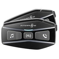 Interphone InterpHOUCOM16TP dubbele intercominstallatie Mesh 2.0 en Bluetooth 5.0, gebruik groep 24 piloten, afstand 1,6 km, autonomie tot 15 uur, MP3, GPS, waterdicht IP67, universeel, zwart