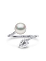 Yoko London bague Starlight South Sea en or blanc 18ct sertie de perles et de diamants - Argent