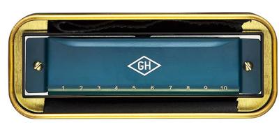 Gentlemen's Hardware mondharmonica Campfire 10,2 cm staal blauw Gentlemen's Hardware mondharmonica Campfire 10,2 cm staal blauw