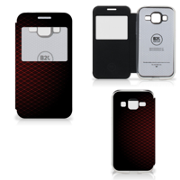 Samsung Galaxy Core Prime Telefoon Hoesje Geruit Rood