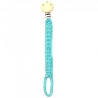 natureZOO fopspeenketting bamboestof 20 cm turquoise