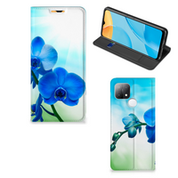 OPPO A15 Smart Cover Orchidee Blauw - Cadeau voor je Moeder