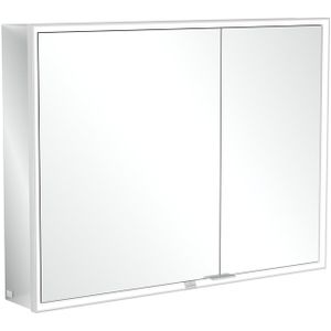 Villeroy & Boch My view spiegelkast 100x75cm 2 deuren 3 contactdoos LED A4551000