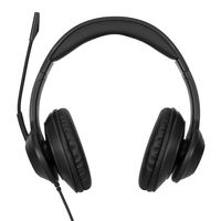 Targus AEH102GL hoofdtelefoon/headset Bedraad Hoofdband Oproepen/muziek USB Type-A Zwart - thumbnail