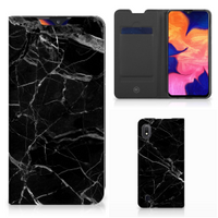 Samsung Galaxy A10 Standcase Marmer Zwart - Origineel Cadeau Vader - thumbnail