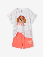 Tweekleurige pyjamashort meisjes Paw Patrol® koraal