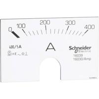 Schneider 16039 schaal voor analoge ampèremeter, 0-400 A.