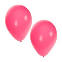 25x stuks roze party/feest ballonnen   -